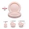 Pink Vintage Round Disposable Plastic Dinner Plates - 10" (120 Plates)